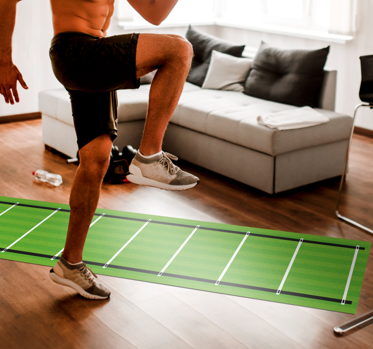 Speed training Ladder bedroom rug - TenStickers