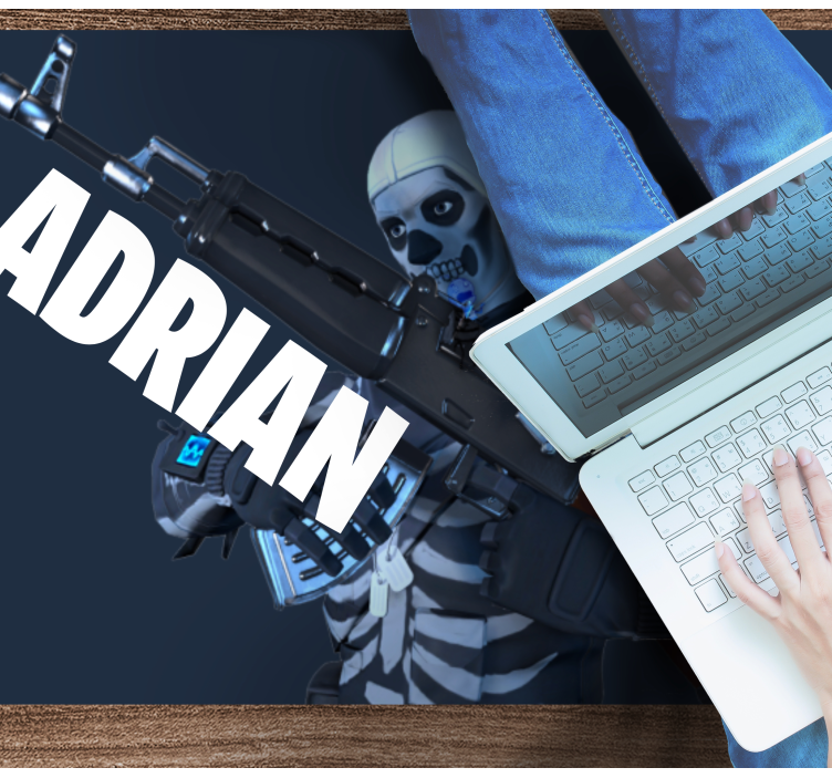 Custom game skeleton teenage bedroom vinyl rug - TenStickers