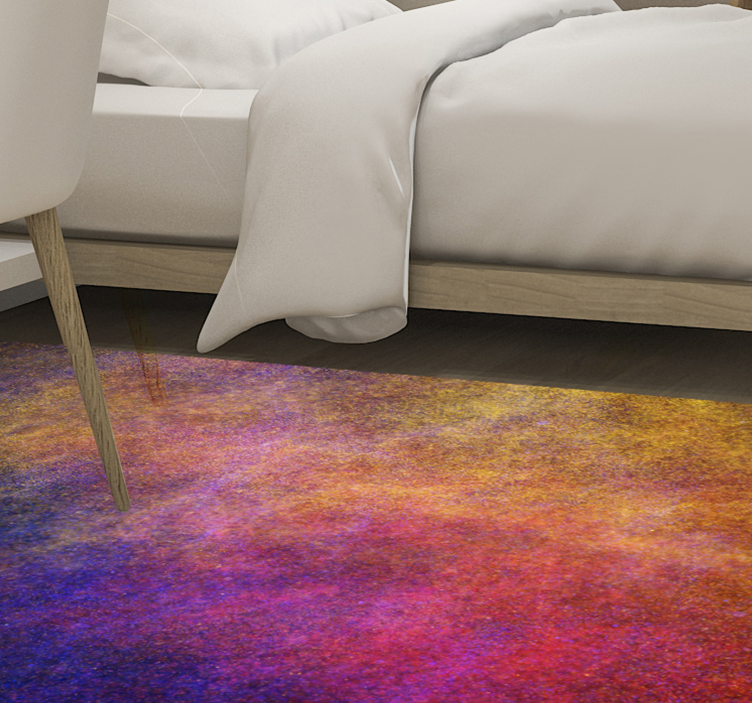 Vivid colour burst vinyl rug - TenStickers