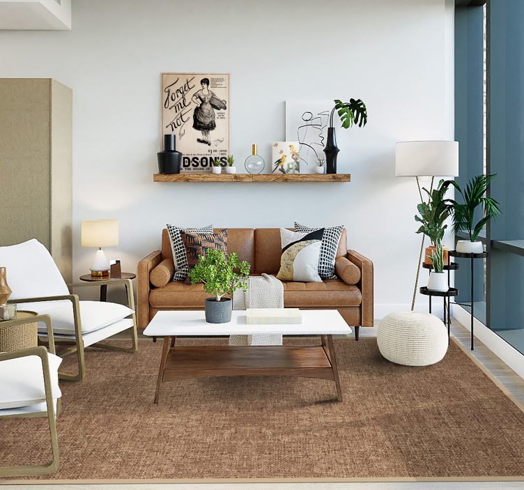 Warm Earthy Hues texture vinyl rug - TenStickers