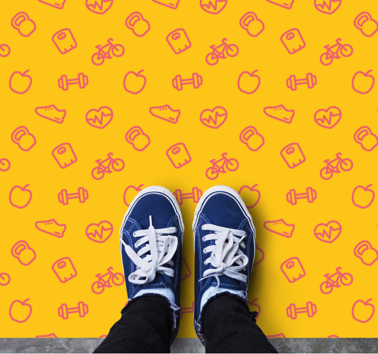 Youthful Playfulness kids vinyl rug - TenStickers