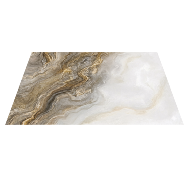 Taupe onyx effect marble vinyl rug - TenStickers