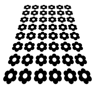 Vinyl rug flowers floral sticker sheet - TenStickers