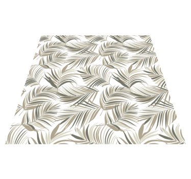Vinyl rug flowers in lush mysterious nature - TenStickers