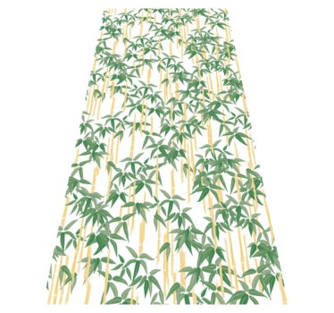 Vinyl rug flowers bamboo branches for window - TenStickers