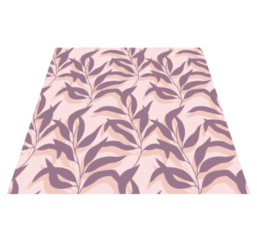 Vinyl rug flowers palma tropical blush design - TenStickers