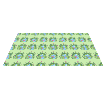 Vinyl rug flowers embrace the earth for cargo bike - TenStickers