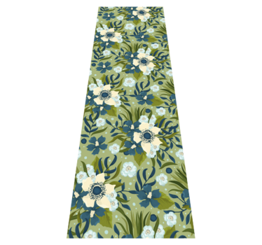 Vinyl rug flowers floral nature design - TenStickers