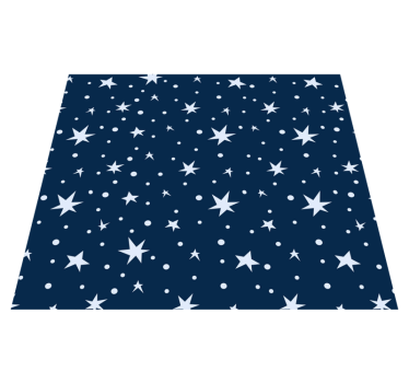 Star vinyl rug stars on navy blue - TenStickers