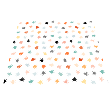 Star vinyl rug with geometric star design - TenStickers