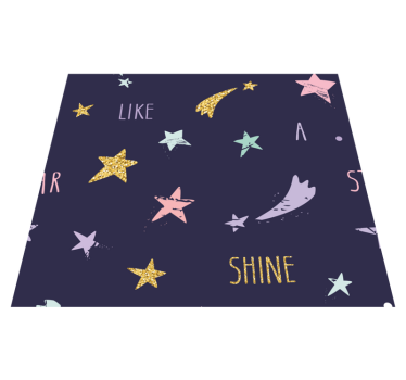 Star vinyl rug - lace constellation design - TenStickers