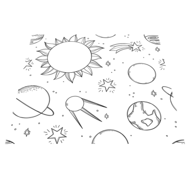 Star vinyl rug for kids room adventure - TenStickers