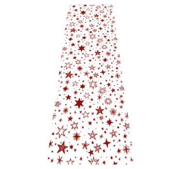 Star vinyl rug in red watercolor design - TenStickers