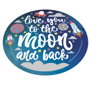 Celestial Nursery Circular Design custom rug - TenStickers