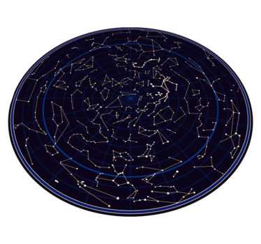 Round zodiac costellations vinyl carpet - TenStickers