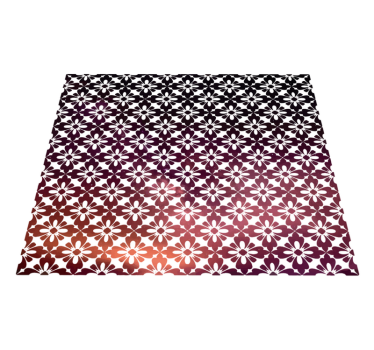 Ornamental flowers floral vinyl carpet - TenStickers