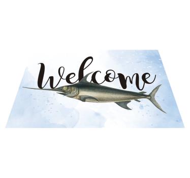 Swordfish welcome entrance hall vinyl carpet - TenStickers
