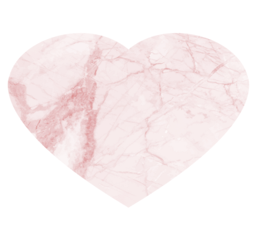 Marbled Heart marble vinyl rug - TenStickers
