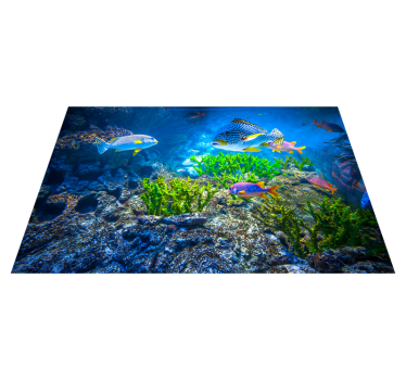Undersea fishes animal vinyl carpet - TenStickers