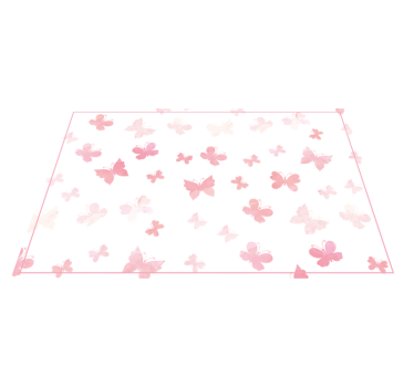 Pink butterflies pink carpet - TenStickers