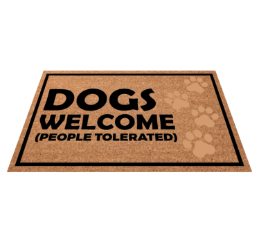 Dogs welcome, people tolerated bespoke rugs - TenStickers