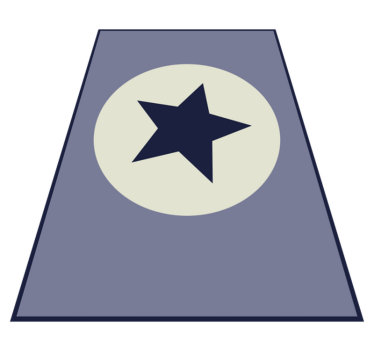Celestial Centerpiece star vinyl rug - TenStickers