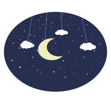 starry night star carpet - TenStickers