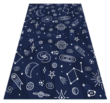 Cosmic Themed Space vinyl rug - TenStickers