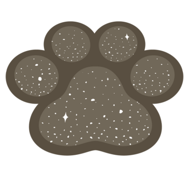 Vinyl rug dog paw animal mat - TenStickers