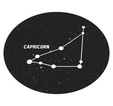 Capricorn Constellation star vinyl rug - TenStickers