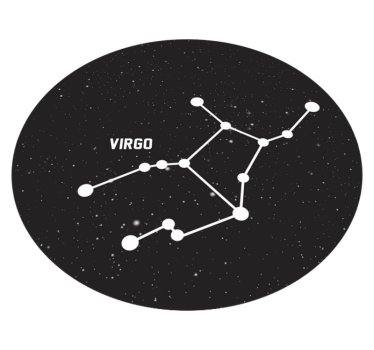 Constellation Virgo star vinyl rug - TenStickers