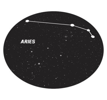 Aries Constellation star vinyl rug - TenStickers