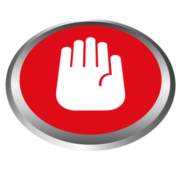 Stop Signal Decor marble vinyl rug - TenStickers