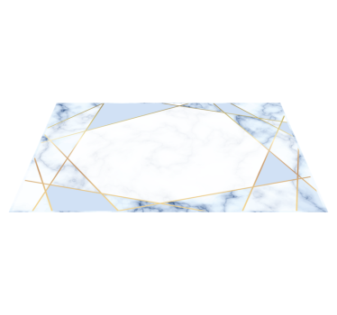 Marble vinyl rug marble geometry - TenStickers