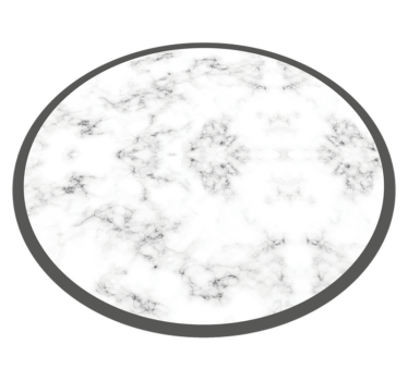 Marble circular marble vinyl rug - TenStickers
