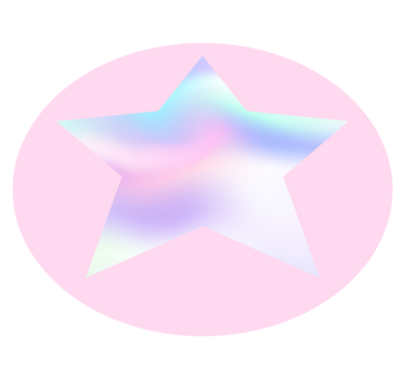 Star vinyl rug in pastel star gradient - TenStickers