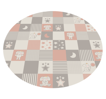 Children's Patchwork kids vinyl rug - TenStickers