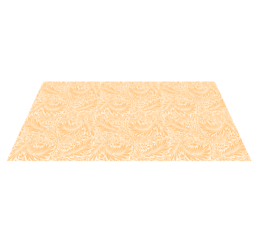Botanical Leafy Pattern vinyl rug flowers - TenStickers
