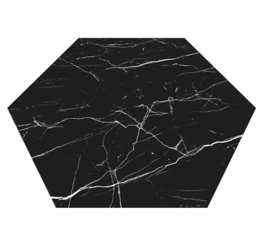 Marble hexagon marble vinyl rug - TenStickers