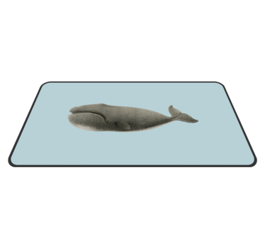 Old Whale animal mat - TenStickers