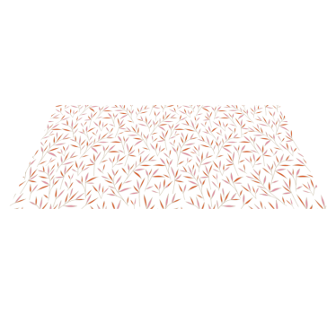 Delicate Leaf Pattern vinyl rug flowers - TenStickers