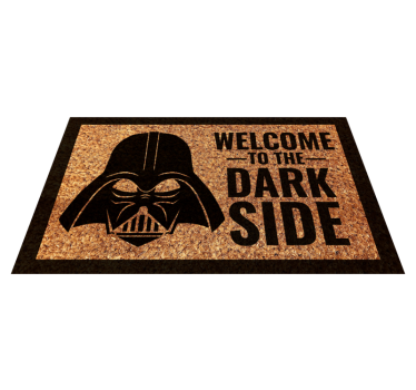 welcome dark side mat entrance hall rug - TenStickers
