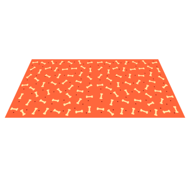 Bone Motif entrance hall vinyl rug - TenStickers