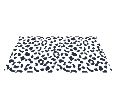 White leopard print carpet - TenStickers