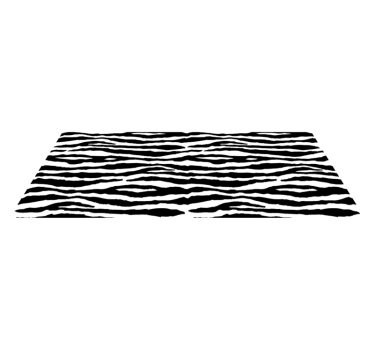 Zebra stripes animal print carpet - TenStickers