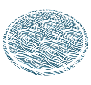 Blu animal print carpet - TenStickers