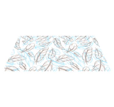Nature Inspired Leaves entrance hall vinyl rug - TenStickers