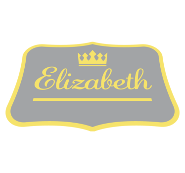 Personalised royal crown entrance hall vinyl rug - TenStickers