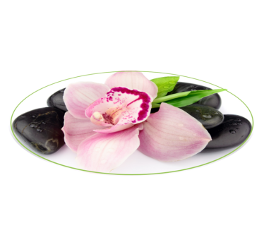 Elegant Orchid Arrangement vinyl rug flowers - TenStickers