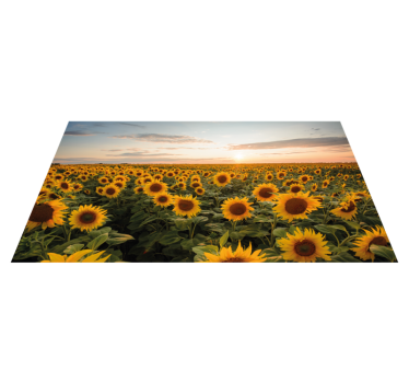 Sun flower sun rise flower rug - TenStickers